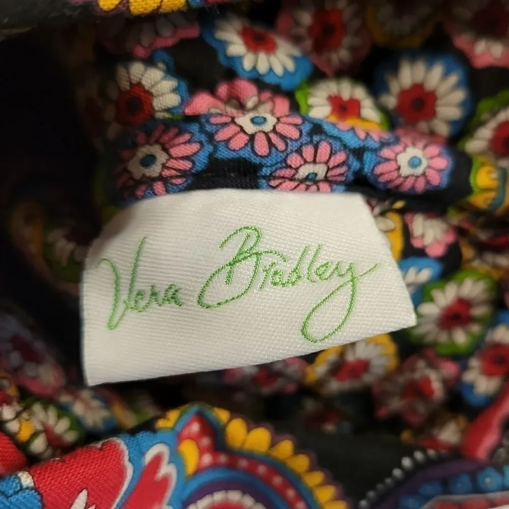 Vera Bradley Quilted Floral Paisley Christmas Stocking EUC